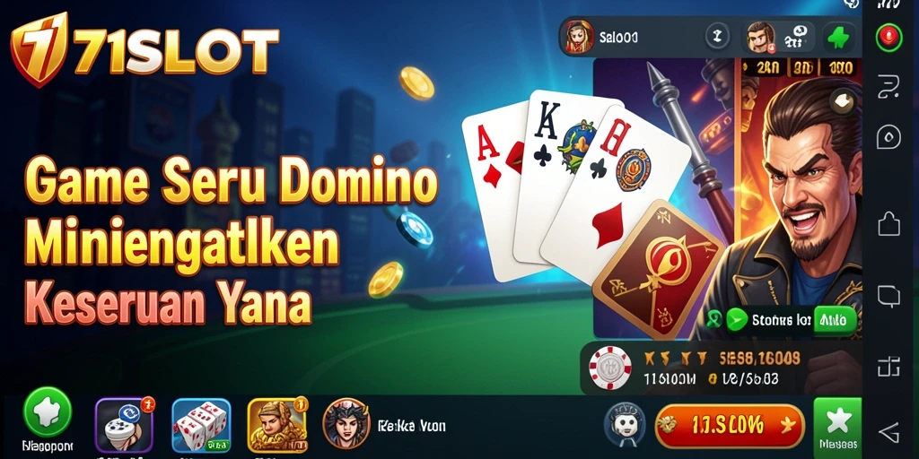 Tampilan gameplay Domino yang seru dan interaktif di 171SLOT.