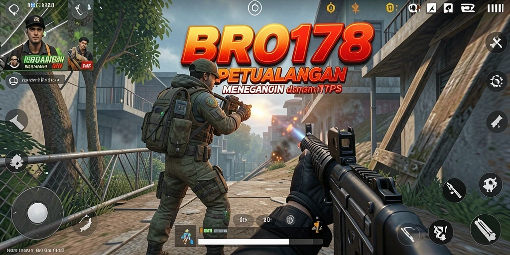 Gameplay seru dan menarik dalam aksi TPS BRO178.