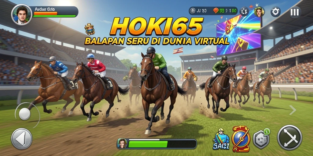 Tangkapan layar dari gameplay balap HOKI65 yang menarik.