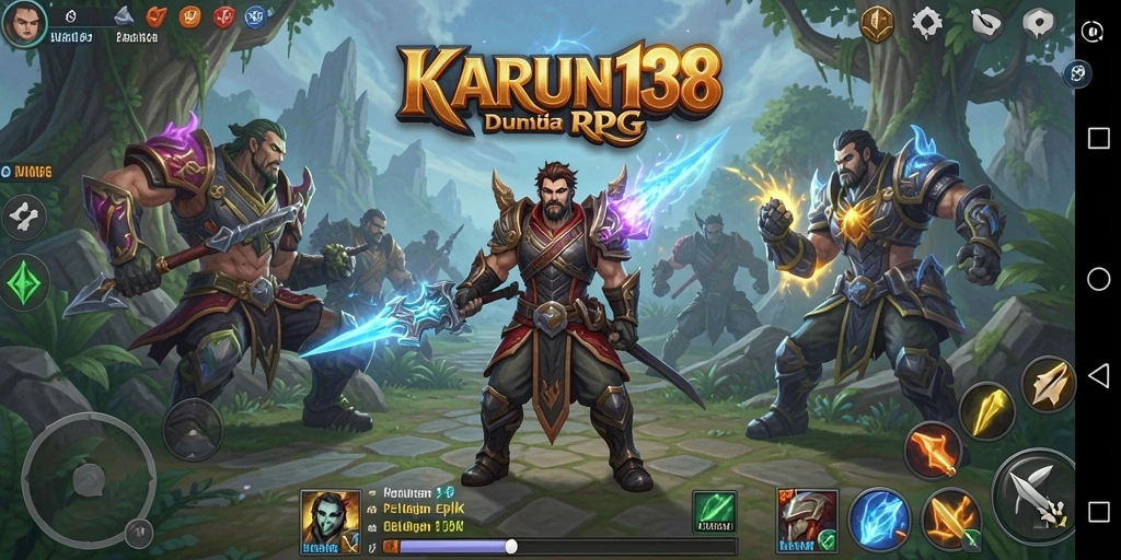 Screenshot menarik dari gameplay KARUN138 yang menampilkan aksi RPG yang seru.