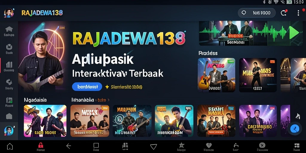 Tampilan interaktif dari gameplay Music yang menarik dan penuh warna.