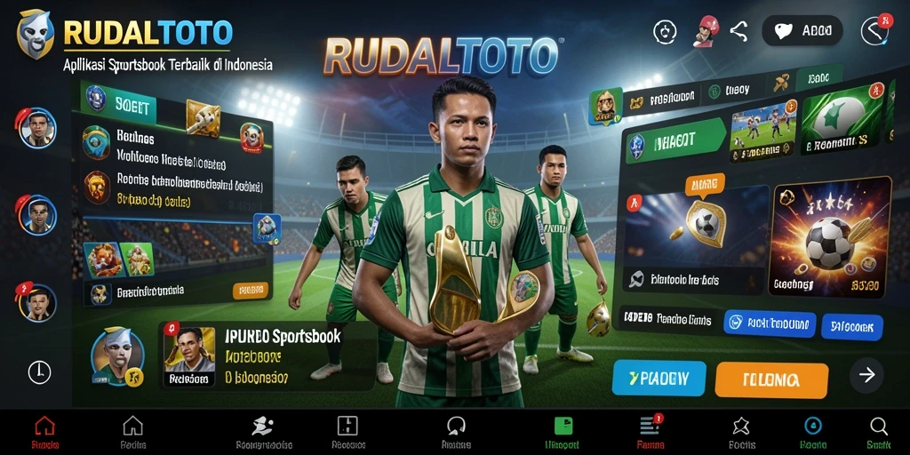 Tampilan utama RUDALTOTO yang menampilkan pilihan taruhan olahraga.