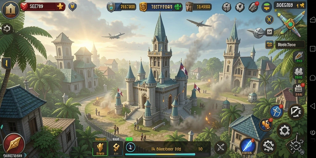 Gameplay menara pertahanan yang mendebarkan dan mendalam.