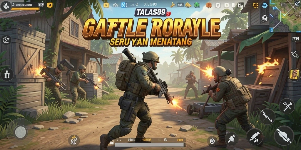 Tampilan gameplay menegangkan dalam TALAS89 Battle Royale.