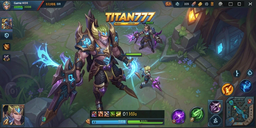 Gameplay seru dalam <strong>TITAN777</strong> dengan berbagai karakter bertarung.